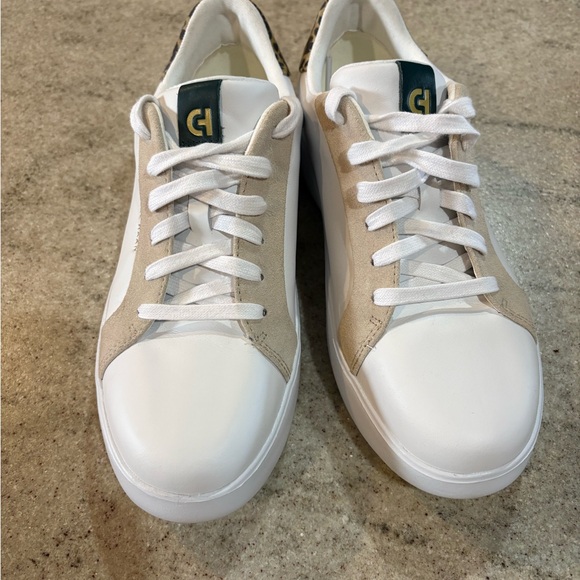 Cole Haan Shoes - Cole Haan White and Beige Women's Sneakers